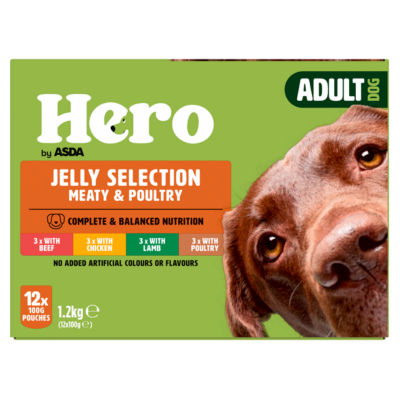 Hero Jelly Selection Meaty & Poultry 12 x 100g (1.2kg) thumbnail 2