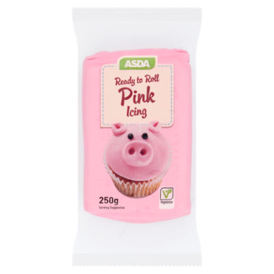 ASDA Ready to Roll Pink lcing 250g