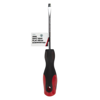 Soft Grip Flat 5mm Screwdriver