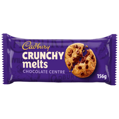 Crunchy Melts Chocolate Centre Chocolate Chip Cookies 156g thumbnail 2