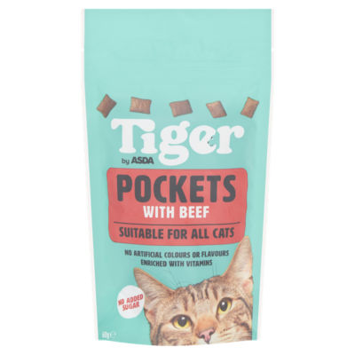 Tiger Pockets with Beef 60g thumbnail 2