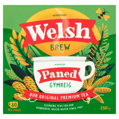 Welsh Brew Paned 80 Tea Bags 250g