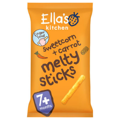 Sweetcorn + Carrot Melty Sticks 7+ Months 16g thumbnail 4