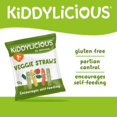 Veggie Straws 9+ Months 4 x 12g (48g) thumbnail 3