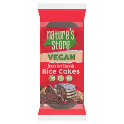 Vegan Belgian Dark Chocolate Rice Cakes 100g thumbnail 2