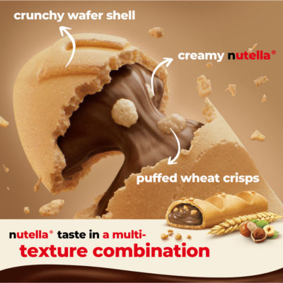 132g - 6 Bars x 22g Wafers filled with Nutella thumbnail 3