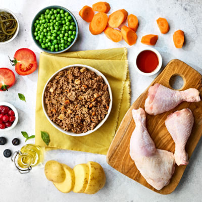 Natural Pet Food Chicken with Potato and Vegetables Adult Dog 1 - 7 Years 400g thumbnail 4