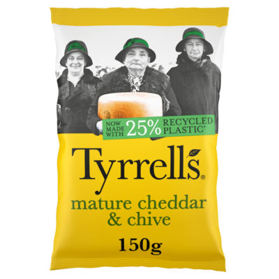Mature Cheddar & Chive Sharing Crisps 150g thumbnail 2