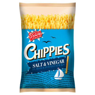 Chippies Salt & Vinegar Flavour Potato Sticks 100g