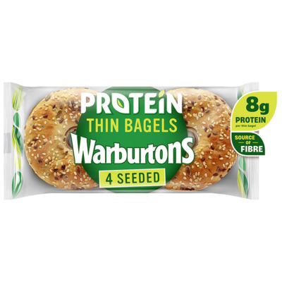 4 Seeded Protein Thin Bagels thumbnail 2