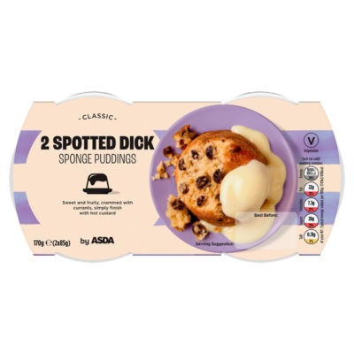 2 Spotted Dick Sponge Puddings 2 x 85g (170g) thumbnail 2