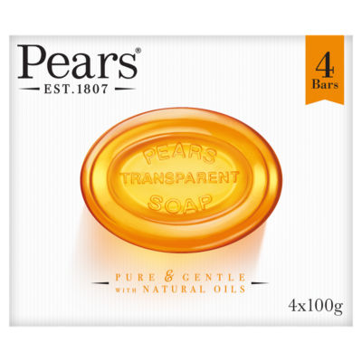 Transparent Soap Bar with Natural Oils 4 x 100g thumbnail 2