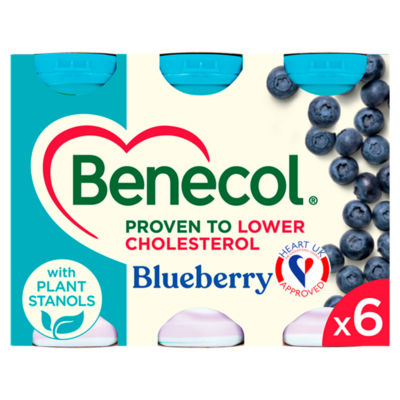 Benecol Cholesterol Lowering Yoghurt Drink Blueberry