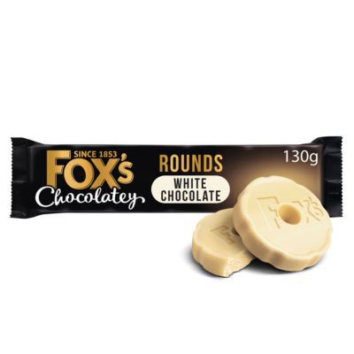 Chocolatey Biscuits White Chocolate Rounds 130g thumbnail 2