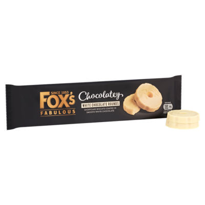 Chocolatey Biscuits White Chocolate Rounds 130g thumbnail 3