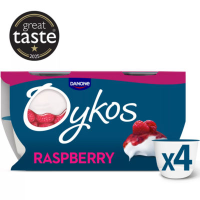Oykos Raspberry Luxury Greek Style Yoghurt