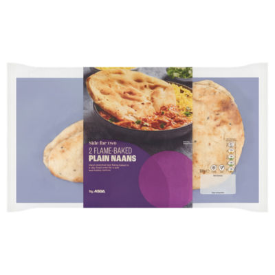 Side for Two 2 Flame-Baked Plain Naan 320g thumbnail 2
