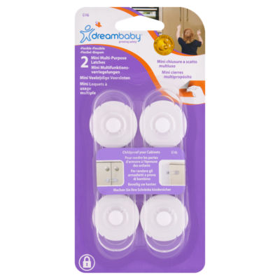 Dreambaby 2 Mini Multi-Purpose Latches