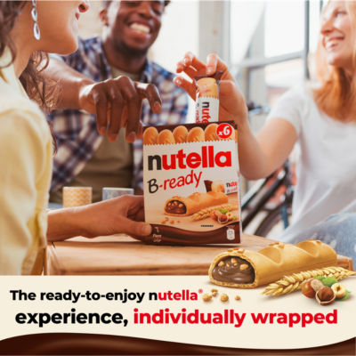Nutella B-ready Hazelnut Chocolate Spread Filled Cereal Bar Snack 22g thumbnail 4