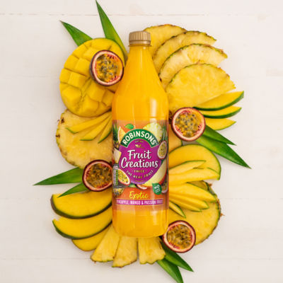 Fruit Creations Pineapple, Mango & Passion Fruit Squash 1L thumbnail 4