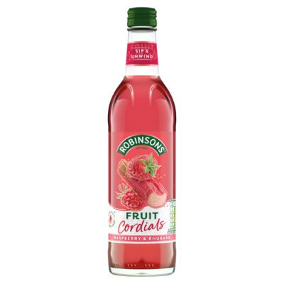 Raspberry & Rhubarb Fruit Cordial 500ml thumbnail 2