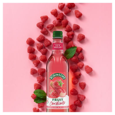 Raspberry & Rhubarb Fruit Cordial 500ml thumbnail 3