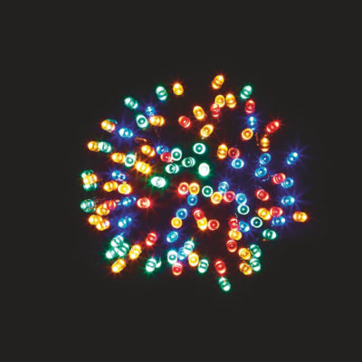 100 LEDs Multi-coloured Solar-powered String Lights 14.88m