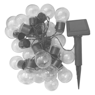 25 Bulbs White Solar-powered Globe Party Lights