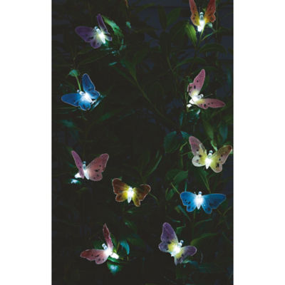 10 LEDs White Solar-powered Butterfly Lights thumbnail 4