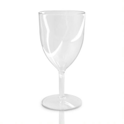 Clear Plastic Wine Goblets thumbnail 2