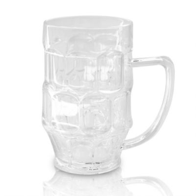 Clear Plastic Beer Mug thumbnail 2