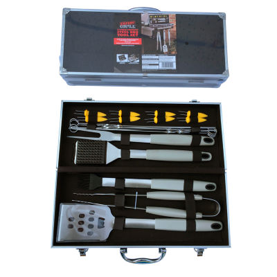 Stainless Steel BBQ Tool Set 19 Piece thumbnail 2
