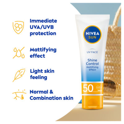 NIVEA UV Face Shine Control Cream SPF 50  50ML thumbnail 3