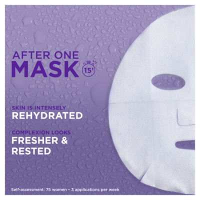 Moisture Bomb Lavender and Hyaluronic Acid Sheet Mask, Hydrating & Relaxing Face Mask, 28g thumbnail 4
