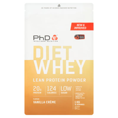 Diet Whey Vanilla Crème Lean Protein Powder 1kg