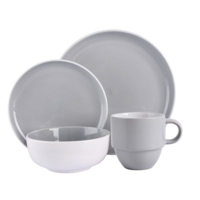 Grey Two Tone Dinner Plate thumbnail 2