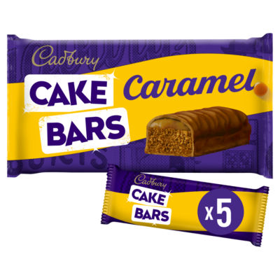 Milk Chocolate Caramel Cake Bars 5 Pack