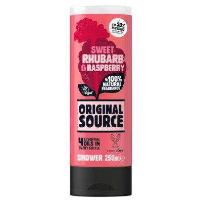Rhubarb & Raspberry Vegan Shower Gel 250ml thumbnail 2