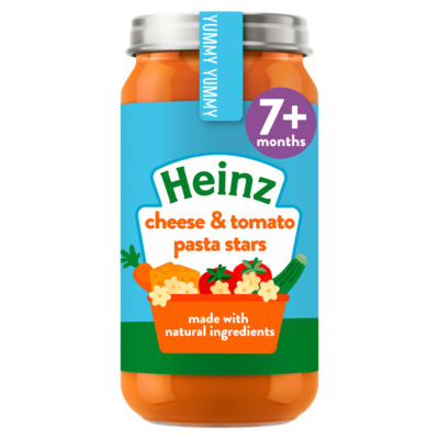 By Nature Cheese and Tomato Pasta Stars Baby Food Jar 7+ months 200g thumbnail 2