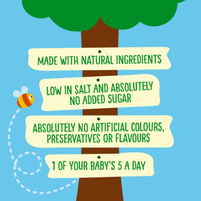 By Nature Cheese and Tomato Pasta Stars Baby Food Jar 7+ months 200g thumbnail 3