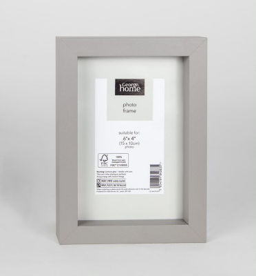 Grey Boxed Frame 6 x 4Inch