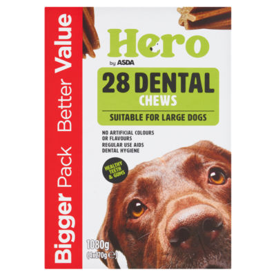 Hero 28 Dental Chews 4 x 270g (1080g) thumbnail 2
