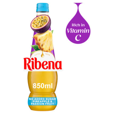 Ribena No Added Sugar Pineapple & Passionfruit Squash