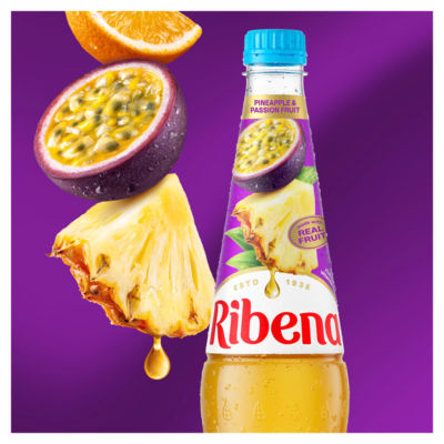 Pineapple and Passion Fruit Squash No Added Sugar 850ml thumbnail 3