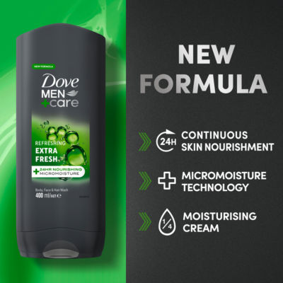 Refreshing Extra Fresh 3-in-1 Hair, Face and Body Wash 400 ml thumbnail 3