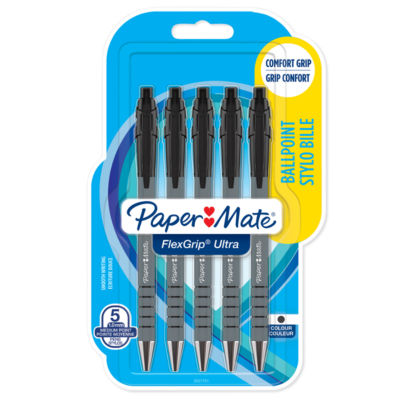 Paper Mate Flex Grip Retractable Black