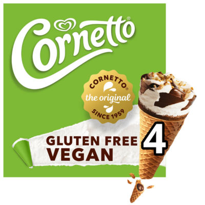 Vegan & Gluten Free Ice Cream Cones 4x 90 ml