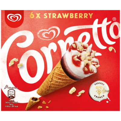 6 Strawberry Ice Cream Cones thumbnail 2
