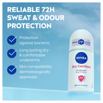 72h Dry Comfort Anti-perspirant Roll-on 50ml thumbnail 4