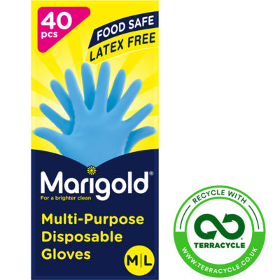 40 Multi-Purpose Disposable Gloves M/L 7,5-8,5